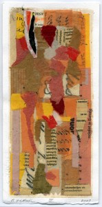 DIANE SOPHRIN. FRACTURED TEXT - III. 2001